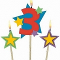 Candle - Birthday - On Sticks - 0-9