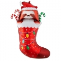 Christmas Sloth Stocking - 31 - Foil Balloon - With Helium Fill