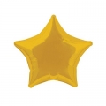 Star Shape - Yellow Gold - Foil Balloon - 20 - With Helium Fill
