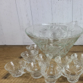 Punch Cup - Glass (Pinwheel Design)