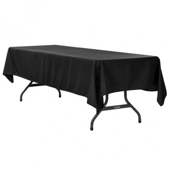 Table Cover Polyester 60x120 Rectangle Black Rental In Regina 306 994 4781 A1 Rent Alls