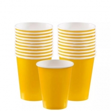 Cup - Paper - 9 Oz - 20 Count - Sunshine Yellow