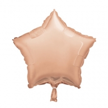 Star Shape - Rose Gold - Foil Balloon - 18\" - With Helium Fill