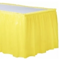 Table Skirt - Plastic - 29x14' - Light Yellow