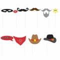 Photo Booth Props - Paper - Western - 10 Count