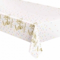 Oh Baby! - Gold - Plastic Table Cover - 54x84