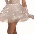 Tutu - One Size - Light Up with Glitter - White
