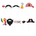 Photo Booth Props - Paper - Pirate - 10 Count