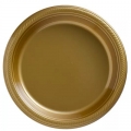 Plate - Dinner - Plastic - 10.25 - Party Pack - 50 Count - Gold