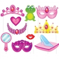 Photo Booth Props - Paper - Princess - 10 Count