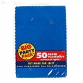 Paper Placemats, 10 inch x 14 inch, Royal Blue, 50 ct