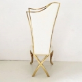 Chair - Highback - White and Gold - Pair