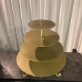 Tiered Tray - Gold Round - 4 Tier