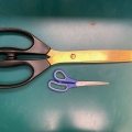 Ribbon Cutting Scissors - Gold Plated