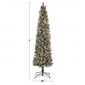Christmas Tree - 7\' - Pencil - Colour Changing - LED lights