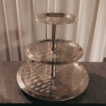 Tiered Tray - Silver Plain - 3 Tier